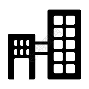 地方标志建筑商业大楼插画