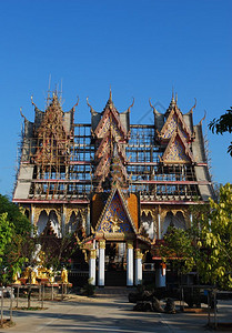 泰国Sangklaburi佛教圣地图片