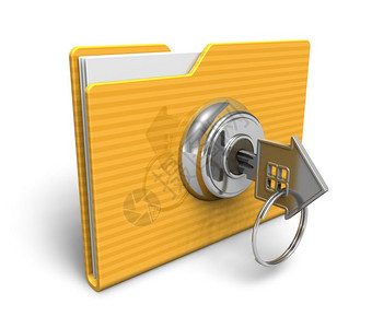 安全概念锁定文件夹图片