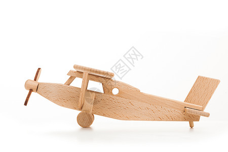 手工制作的木制飞机图片