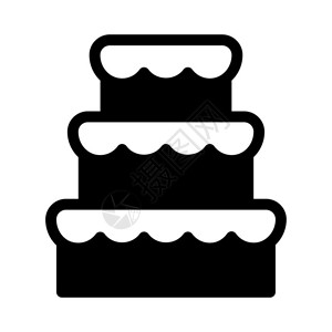 装饰的结婚蛋糕背景图片