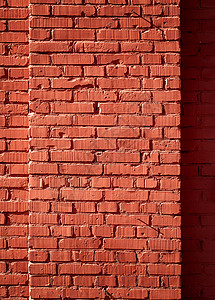 红色砖墙纹理背景图片