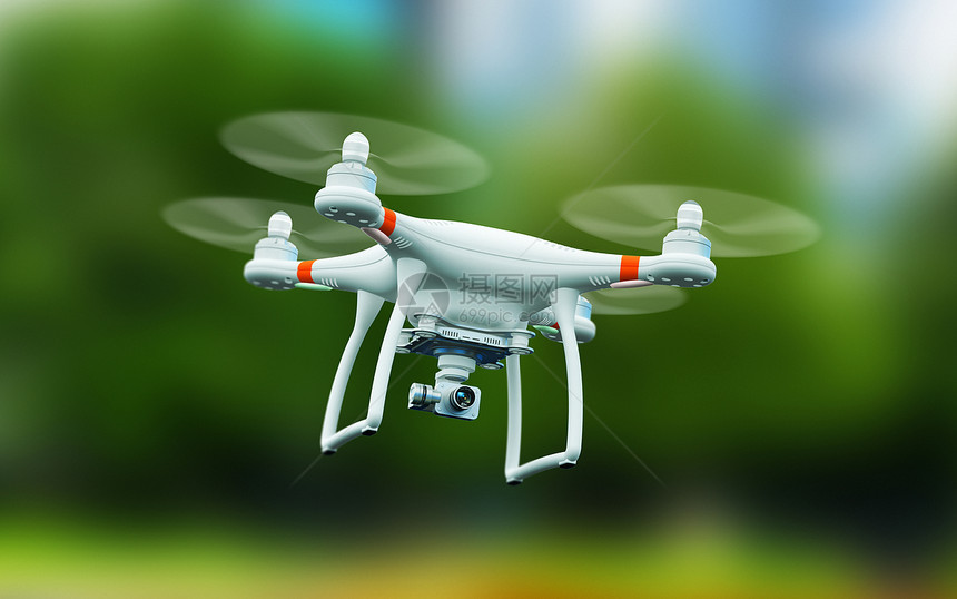 无人机摄相头用于空中摄影飞行图片