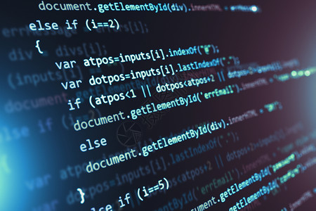 php编程创意抽象的PHP网络设计互联编程HTML语言和数字计算机技术商业概念3D在屏幕监测中以选择焦点效果展示软件源码的宏观点背景