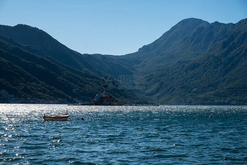 科托尔湾海景全夏季黑山图片