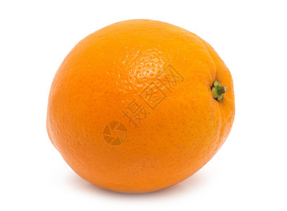 白孤立的橙色水果圆圈高清图片素材