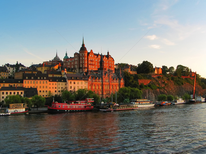 瑞典斯德哥尔摩老城市风景图片