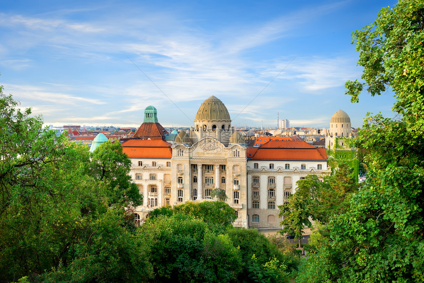 夏季在布达佩斯的著名建筑图片