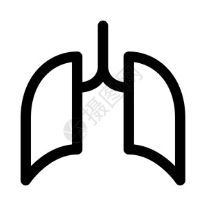 肺部呼吸器官背景图片