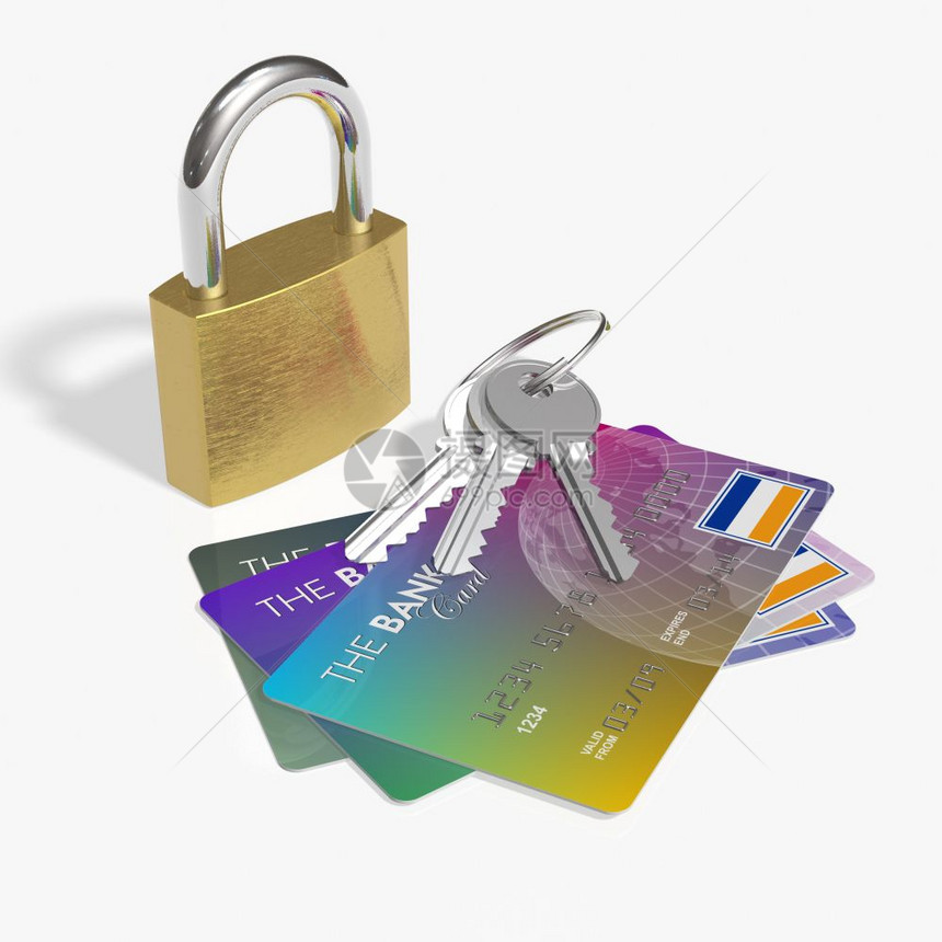 信用卡和安全图片