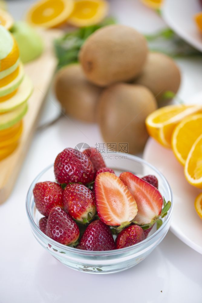各种新鲜健康水果有机图片