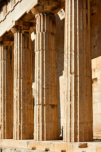 希腊雅典古老大理石专栏图片