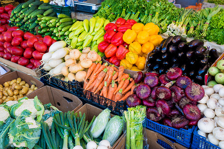 农民市场上的新鲜蔬菜和有机图片