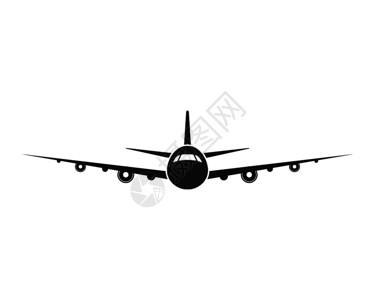 航空公司LOGO飞机图标航空示矢量说明设计Logo模版矢量插画