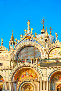 意大利威尼斯圣马可大教堂广场意利威尼斯图片