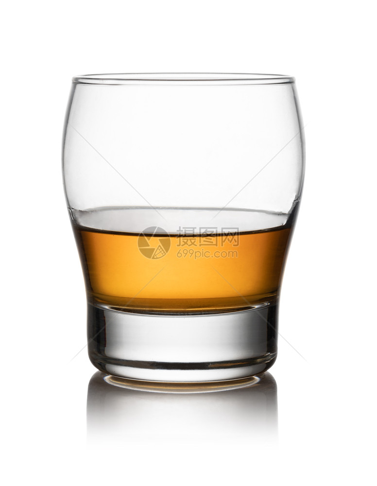 i威士忌孤立白色背景的玻璃图片