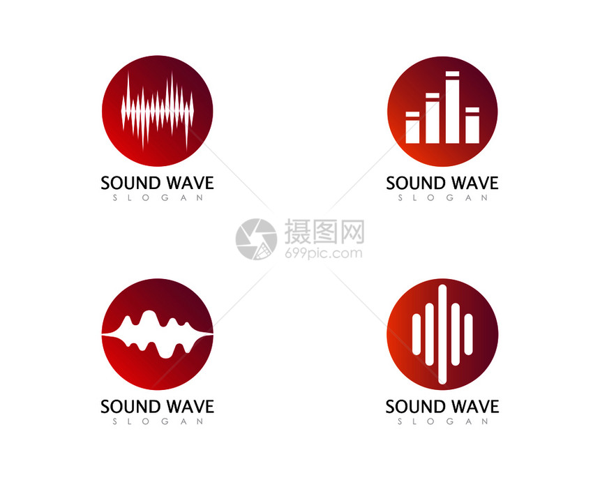 声音波矢量说明设计图片