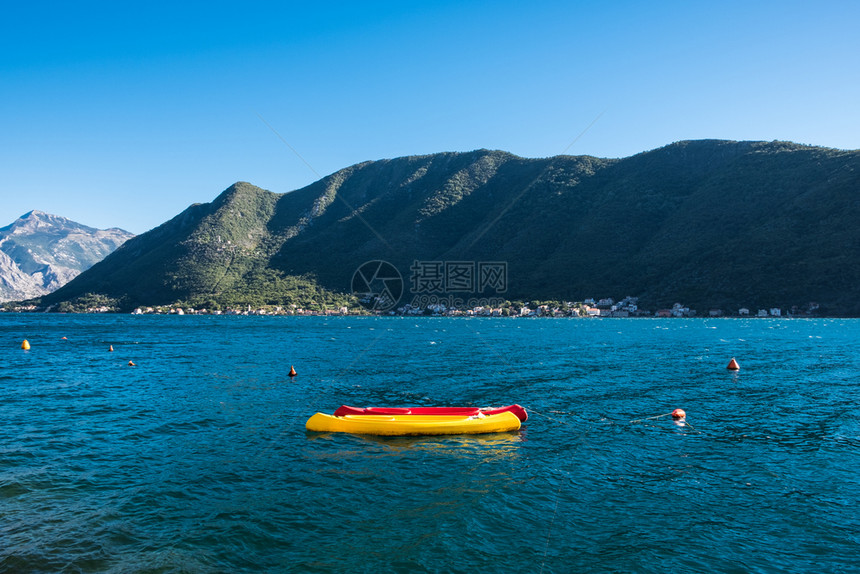 科托尔湾海景全夏季黑山图片