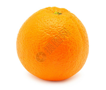 白孤立的橙色水果特写镜头高清图片素材