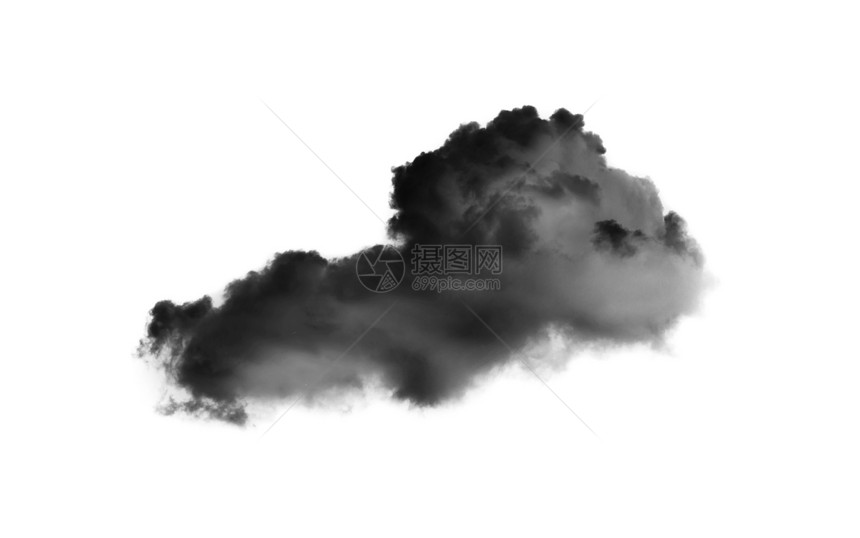 白背景的黑云图片