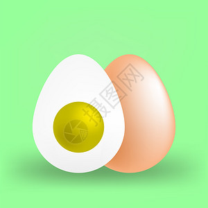 绿色背景上的棕复活鸡蛋图标复活鸡蛋图标图片