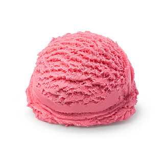 白底的草莓冰淇淋背景图片