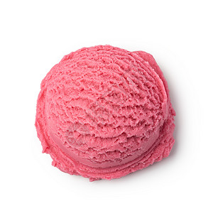 白底的草莓冰淇淋背景图片