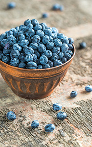 新鲜蓝莓一碗图片