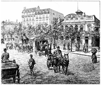 1890年巴黎奥古斯丁维图高清图片