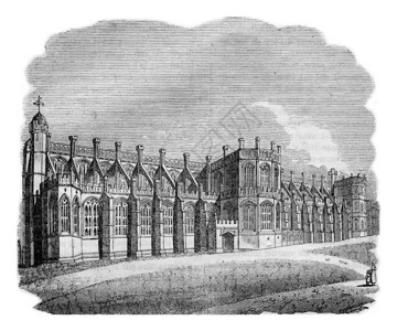 温莎圣乔治教堂外观1837年英国丰富多彩的历史图片