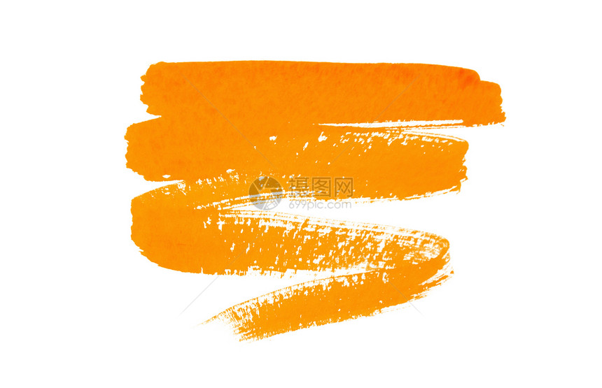 水彩色风格的橙抽象背景图片