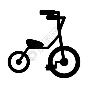 用于网络和移动设备的婴儿三轮自行车简单图标婴儿三轮自行车简单图标图片