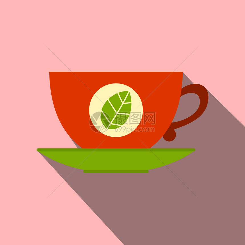 茶杯平面图标图片