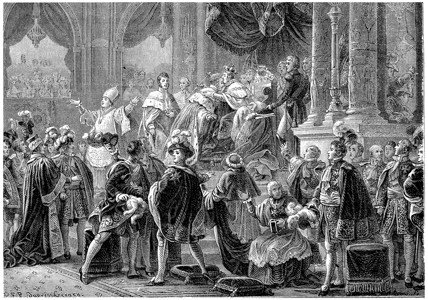 CharlesX的加冕古代刻画插图法国历史185年图片