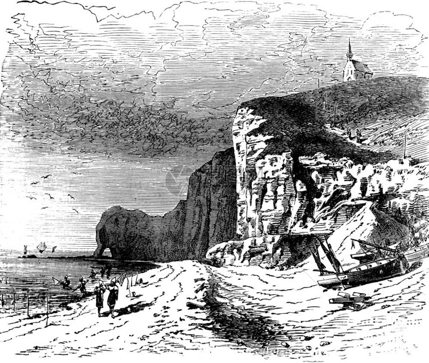 Etretat海滩旅行日报18790年旅行日报VoyagesJournaldesVoyagesTravelJournal1879图片