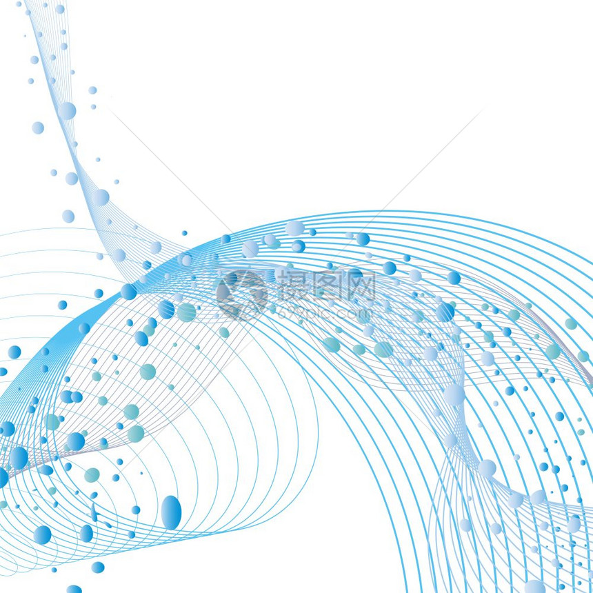 带有空气和文本间泡的水线概念设计白背景透明优美的可爱设计矢量说明图片