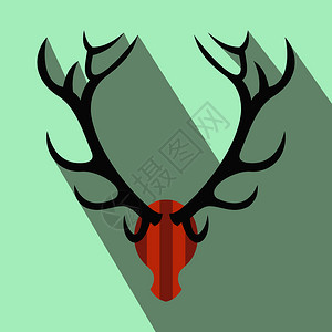 鹿头平面图标图片