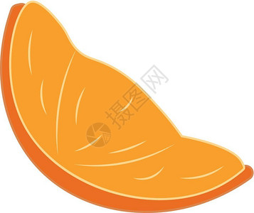 切片橙色矢量颜绘图或插的像背景图片