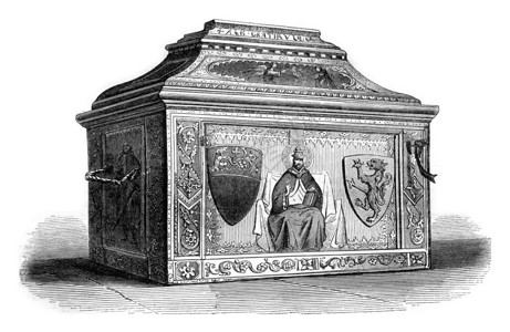 锡耶纳的14世纪套件847年的马加辛皮托罗克背景图片