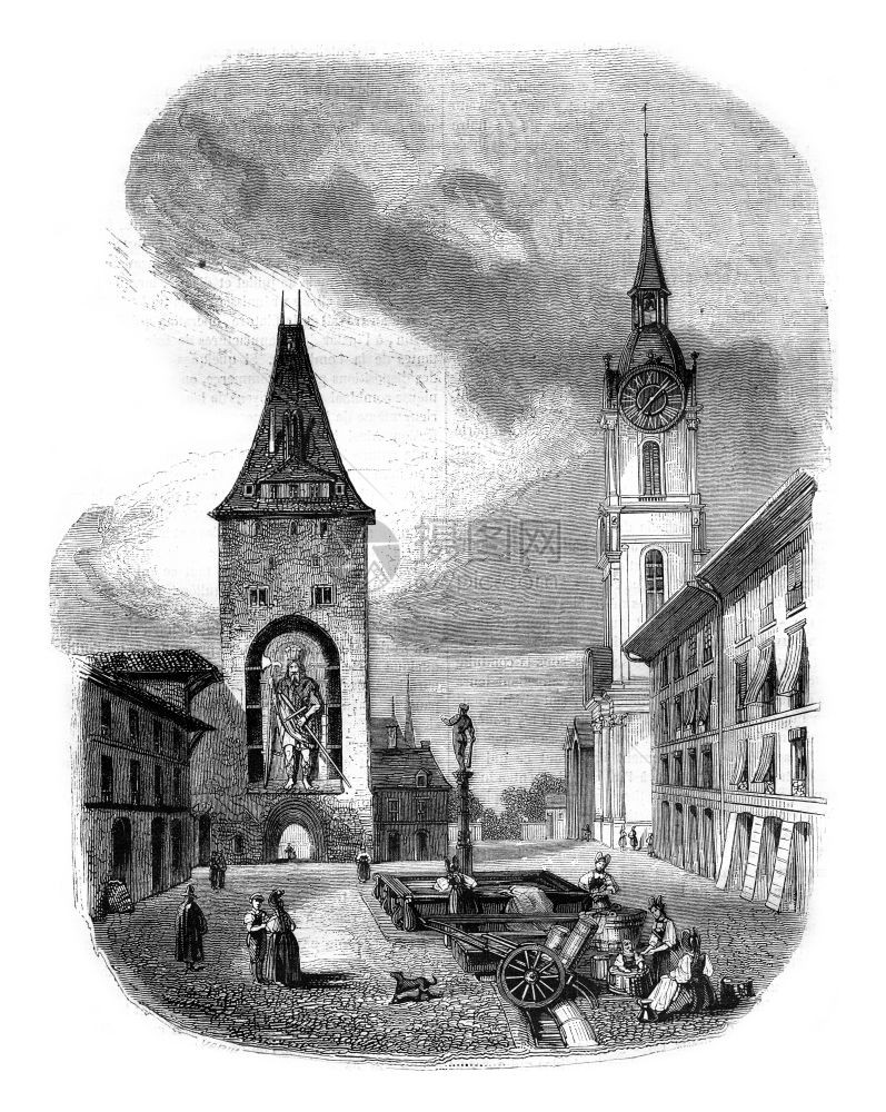 伯尔尼的歌利亚塔1847年的马加辛皮托雷克图片