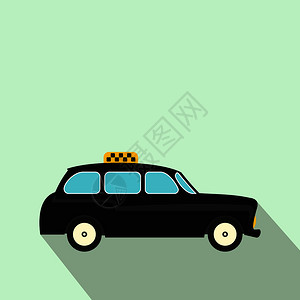 黑色出租车图标图片