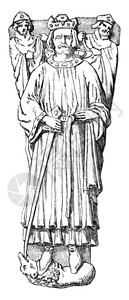 约翰莱克兰在伍斯特的上雕像186年的马加辛皮托雷斯克图片