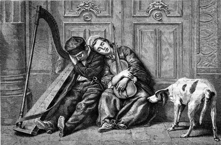小街音乐家1867年马加辛皮托罗尔克图片