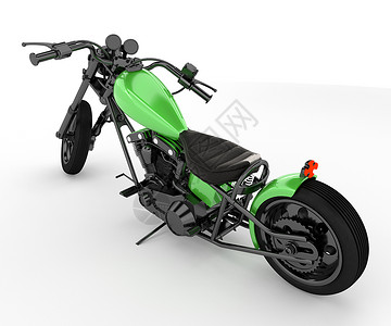摩托车通常称为自行车摩托或是两轮或三机动车辆矢量彩色图或插图片