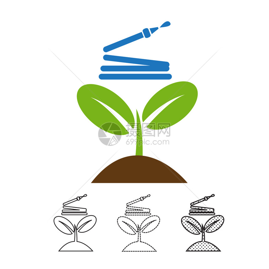 植物图标矢量图片