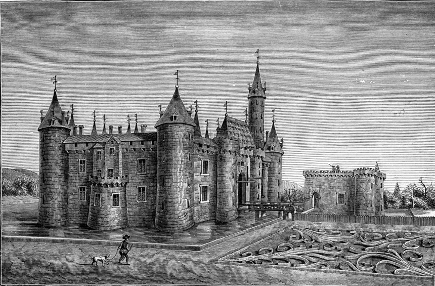 马库锡城堡古代插图工业百科全书EOLami1875图片
