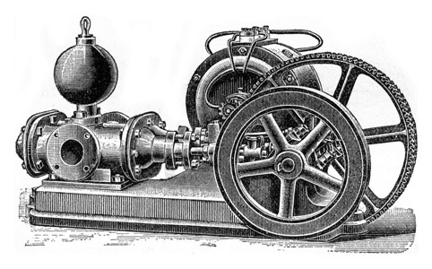 电动泵潜水器重写插图工业百科全书EOLami1875图片
