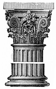 灶王到复合顺序蒂沃利的Vesta寺庙重写插图工业百科全书EOLami1875年背景