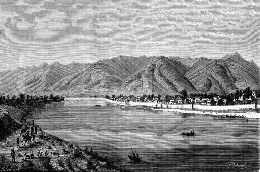 Yuenkiang镇世界之旅行日报1872年图片