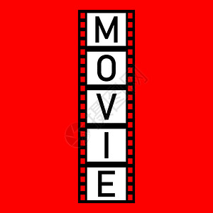 带文字的黑电影红色背景的电影Eps10黑电影带文字的背景图片